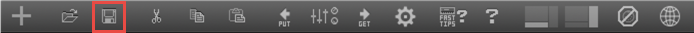 Instrument View Button Bar - Disk