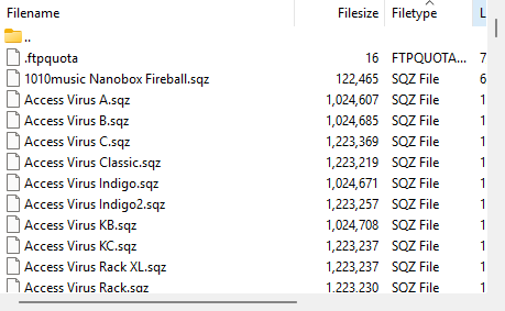 FTPInstrumentList