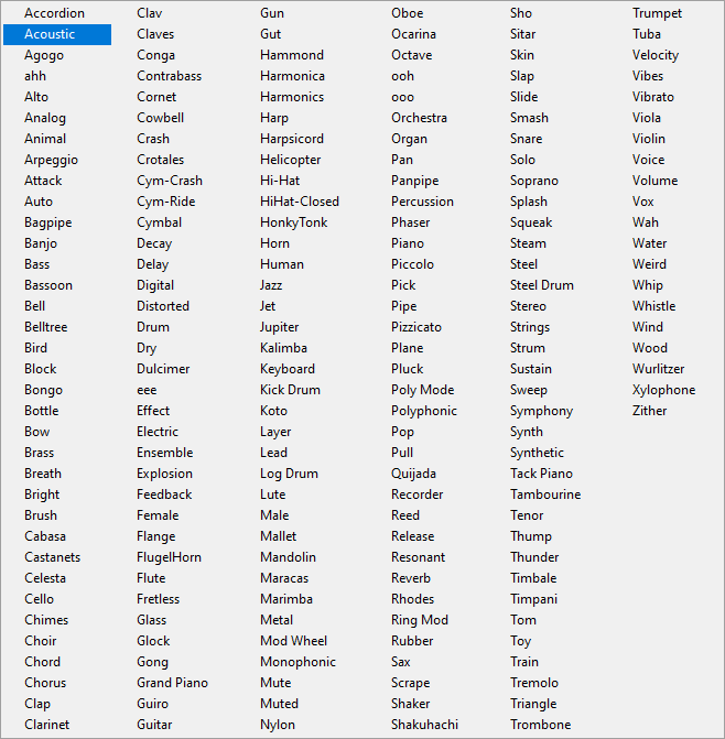 PatchZoneFilterList