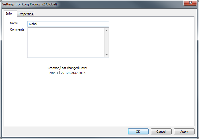 Settings-Info
