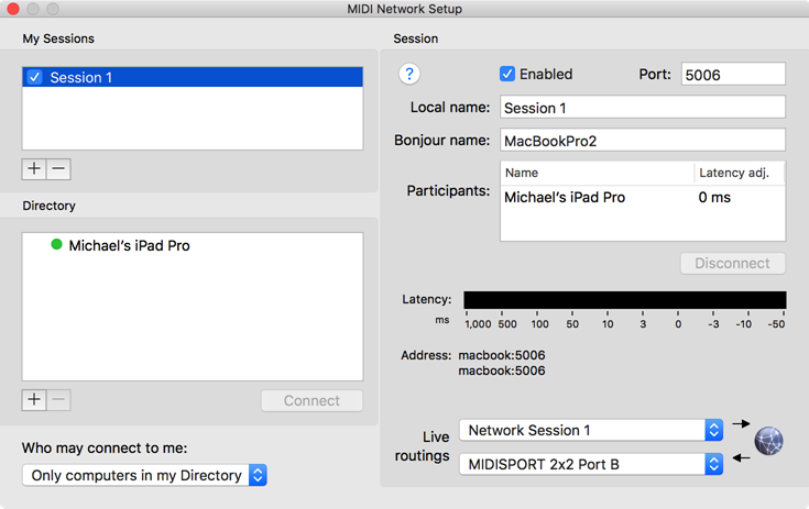 AudioMidiNetwork