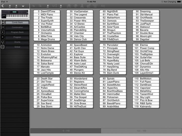 Instrument Editor 01W