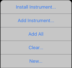 Studio-Add Menu