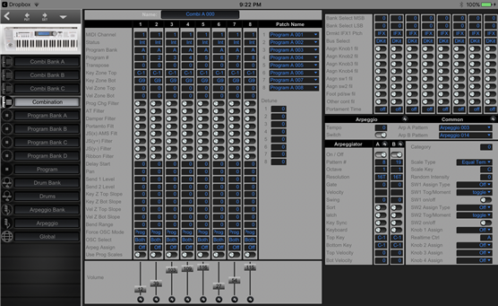 Patch Editor Triton LE Combi