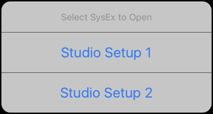 Studio-Open Menu