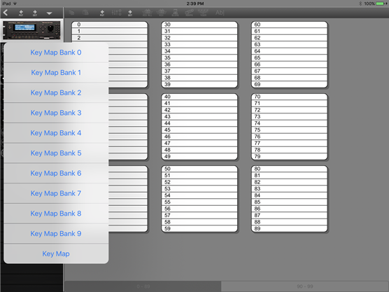 Instrument Editor Sub Component Select